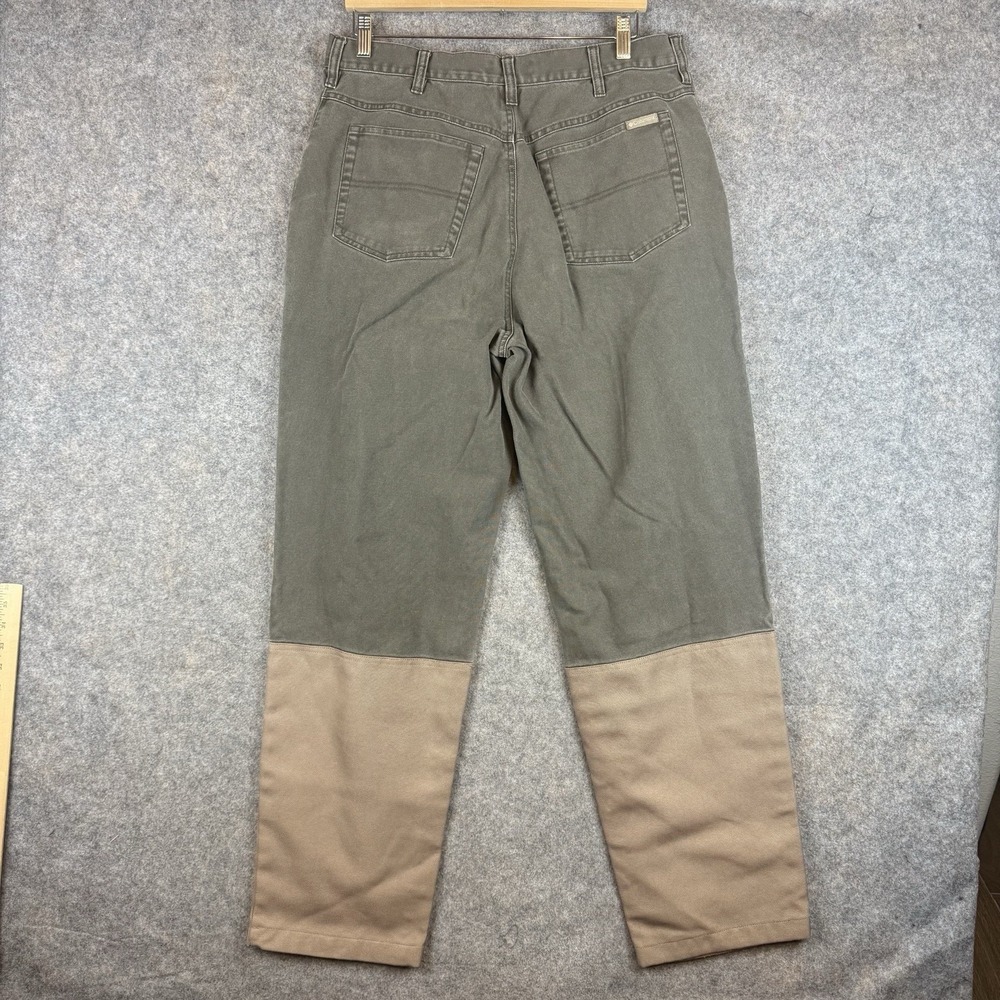 Columbia Upland Pants Mens 34x32 Brush Guard Beige Hunting Gorpcore Gray Beige - Picture 2 of 10